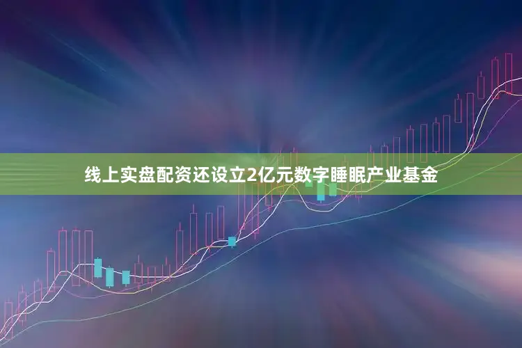 线上实盘配资还设立2亿元数字睡眠产业基金