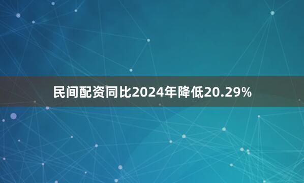 民间配资同比2024年降低20.29%